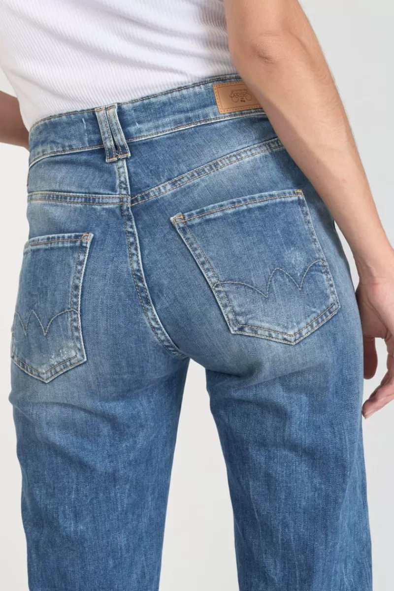 luxe__mom_taille_haute_jeans_destroy_bleu_n_6.webp Le Temps des Cerises Coupe Regular-Luxe 400/19 Mom Taille Haute Jeans Destroy Bleu N°2 Blue