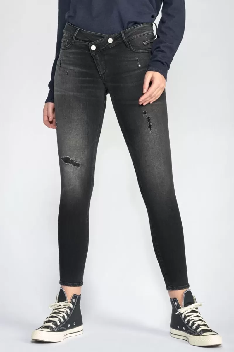 Le Temps des Cerises Coupe Slim-Meteors Pulp Slim 7/8Eme Jeans Noir N°1 Black