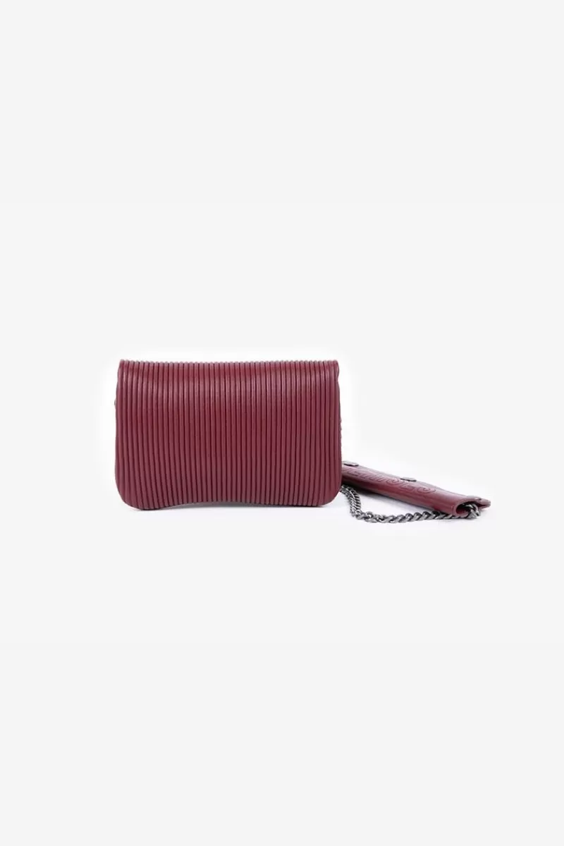 mini_sac_a_bandouliere_jade_bordeaux_plisse_4.webp Le Temps des Cerises Sacs & Portefeuilles-Mini Sac A Bandouliere Jade Bordeaux Plisse Rouge Fonce