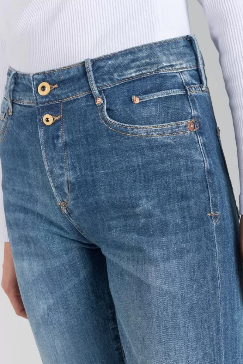 Le Temps des Cerises Coupe Regular-400/18 Mom Regular Taille Haute 7/8Eme Jeans Bleu N°2 Blue