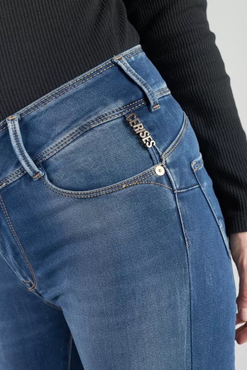 Le Temps des Cerises Coupe Slim-Mood Ultra Pulp Slim 7/8Eme Jeans Bleu N°3 Blue