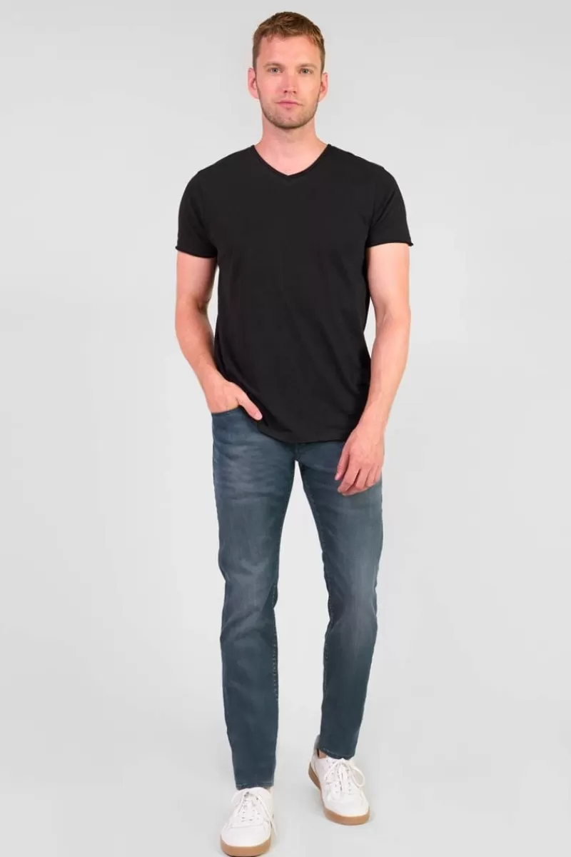 Le Temps des Cerises Coupe Adjusted-Musset 700/11 Adjusted Jeans Enduit Bleu-Noir N°3 Blue / Anthracite