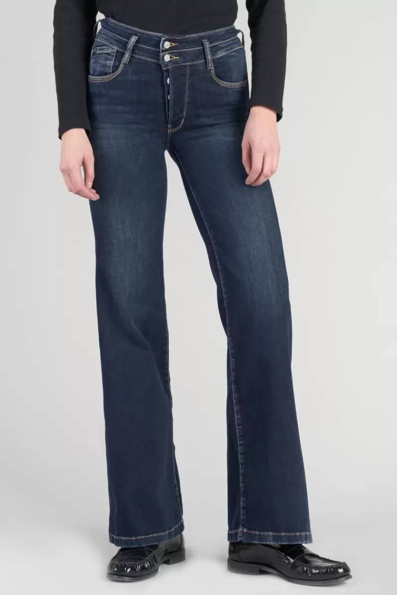 Le Temps des Cerises Taille Haute-Nancy Pulp Flare Taille Haute Jeans Bleu N°1 Blue