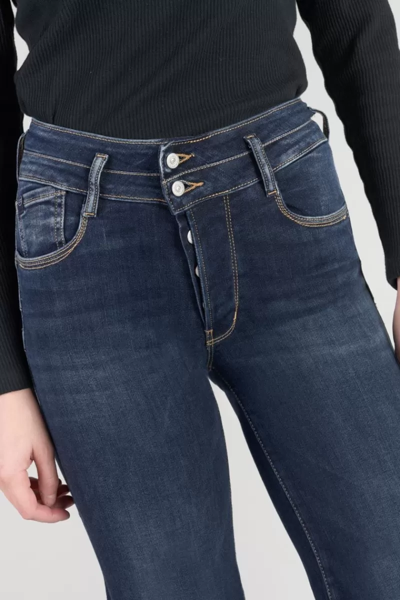 Le Temps des Cerises Taille Haute-Nancy Pulp Flare Taille Haute Jeans Bleu N°1 Blue