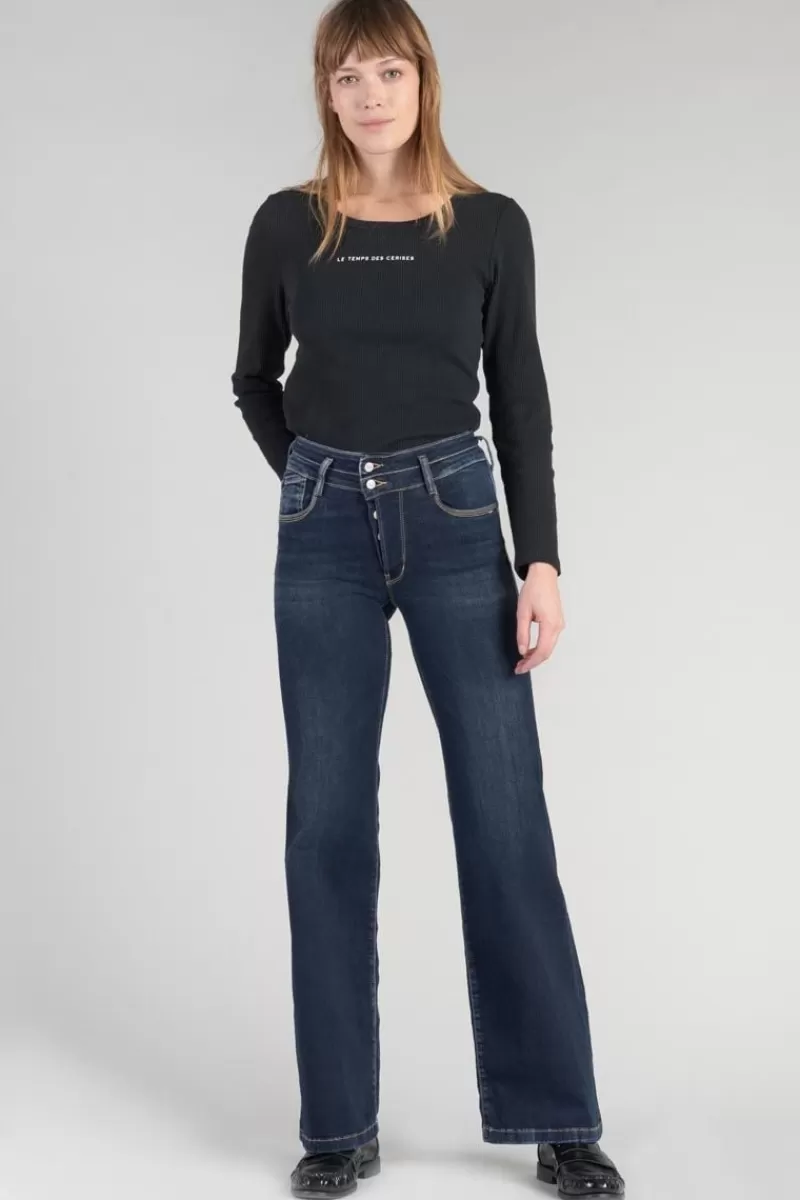 nancy_pulp_flare_taille_haute_jeans_bleu_n_5.webp Le Temps des Cerises Taille Haute-Nancy Pulp Flare Taille Haute Jeans Bleu N°1 Blue