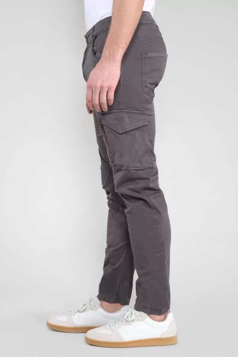 pantalon_cargo_alban_gris_4.webp Le Temps des Cerises Pantalons & Chinos-Pantalon Cargo Alban Gris Gunmetal