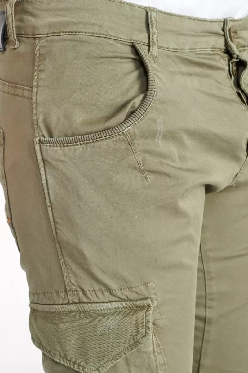 pantalon_cargo_alban_kaki_2.webp Le Temps des Cerises Pantalons & Chinos-Pantalon Cargo Alban Kaki Khaki