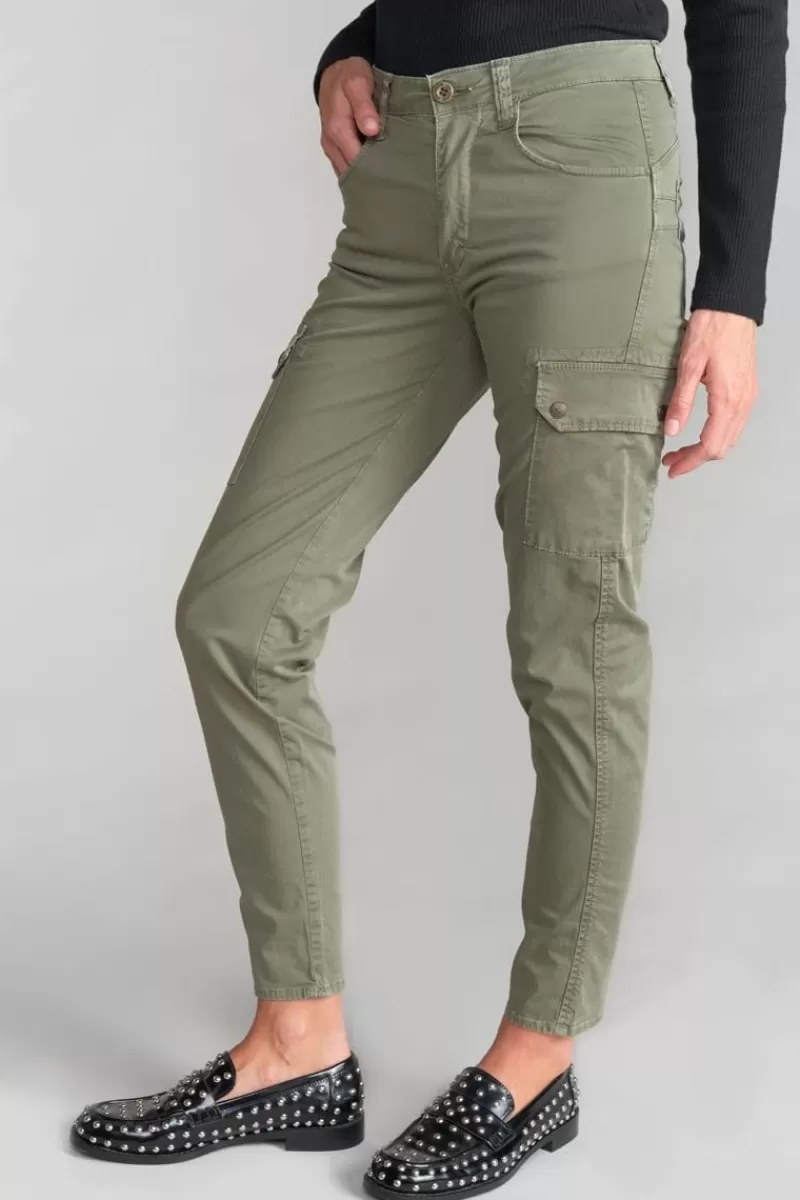pantalon_cargo_balard_kaki_4.webp Le Temps des Cerises Pantalons & Chinos-Pantalon Cargo Balard Kaki Lizard