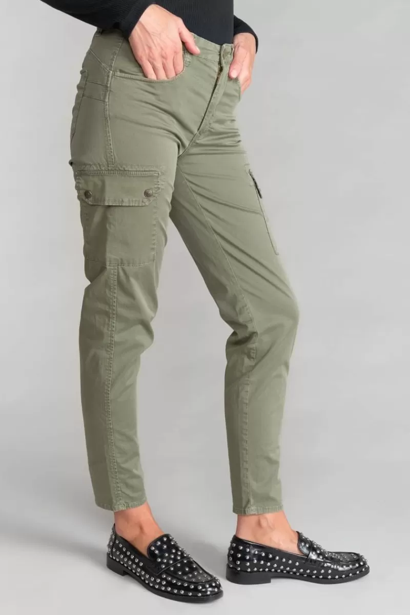 pantalon_cargo_balard_kaki_5.webp Le Temps des Cerises Pantalons & Chinos-Pantalon Cargo Balard Kaki Lizard