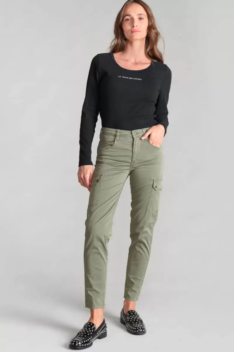 pantalon_cargo_balard_kaki_6.webp Le Temps des Cerises Pantalons & Chinos-Pantalon Cargo Balard Kaki Lizard