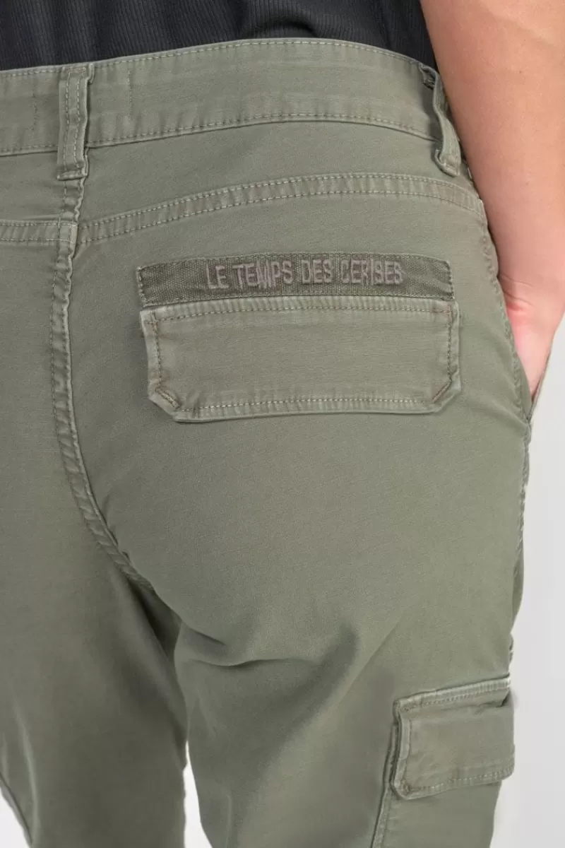 pantalon_cargo_castellas_kaki_3.webp Le Temps des Cerises Pantalons & Chinos-Pantalon Cargo Castellas Kaki Light Kaki