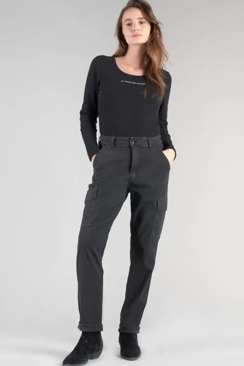 pantalon_cargo_castellas_noir_6.webp Le Temps des Cerises Pantalons & Chinos-Pantalon Cargo Castellas Noir Black