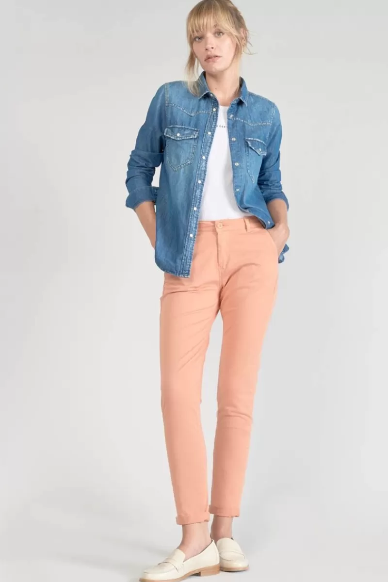 pantalon_chino_dyli_peche_3.webp Le Temps des Cerises Pantalons & Chinos-Pantalon Chino Dyli3 Peche Canyon