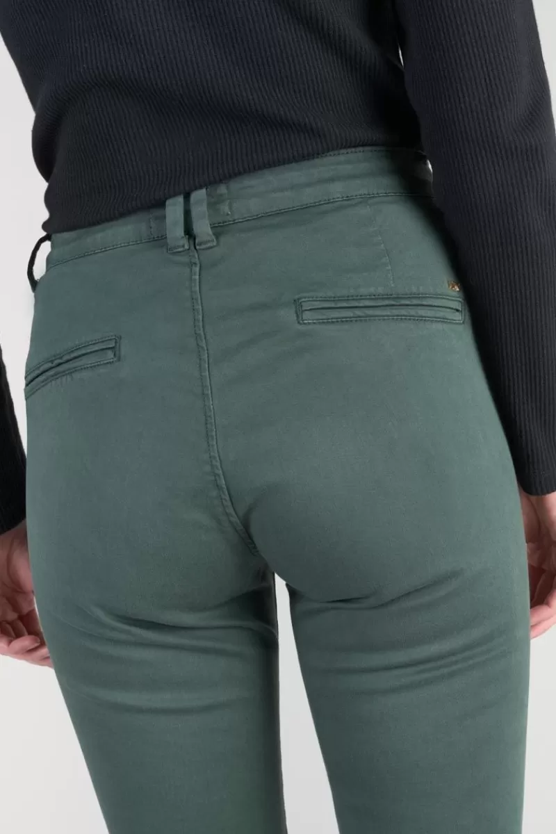 pantalon_chino_dyli_vert_bouteille_2.webp Le Temps des Cerises Pantalons & Chinos-Pantalon Chino Dyli4 Vert Bouteille Green Bottle