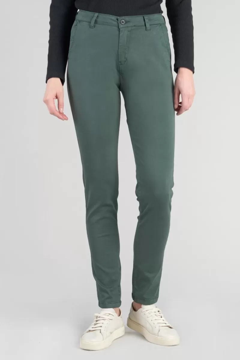 pantalon_chino_dyli_vert_bouteille_5.webp Le Temps des Cerises Pantalons & Chinos-Pantalon Chino Dyli4 Vert Bouteille Green Bottle