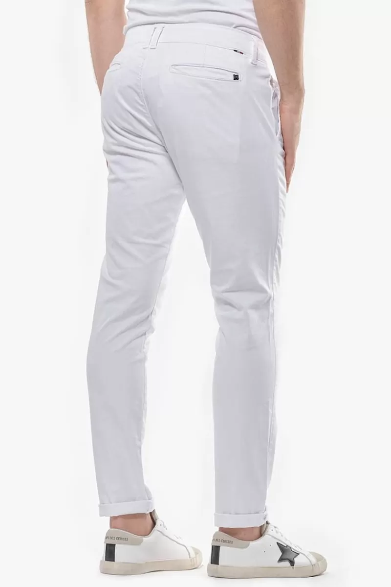 Le Temps des Cerises Pantalons & Chinos-Pantalon Chino Slim Jas Blanc White