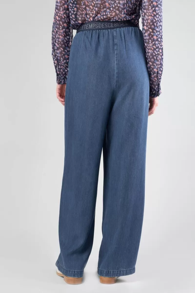 pantalon_fluide_jane_en_tencel_bleu_denim_5.webp Le Temps des Cerises Pantalons & Chinos-Pantalon Fluide Jane En Tencel Bleu Denim Stone