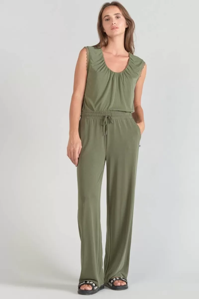 pantalon_fluide_judi_kaki_4.webp Le Temps des Cerises Pantalons & Chinos-Pantalon Fluide Judi Kaki Lizard