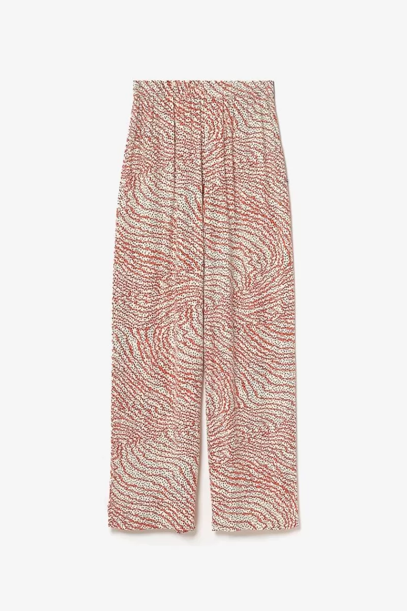 pantalon_fluide_yesa_a_motif_orange_et_noir_7.webp Le Temps des Cerises Pantalons & Chinos-Pantalon Fluide Yesa A Motif Orange Et Noir Orange Zebra