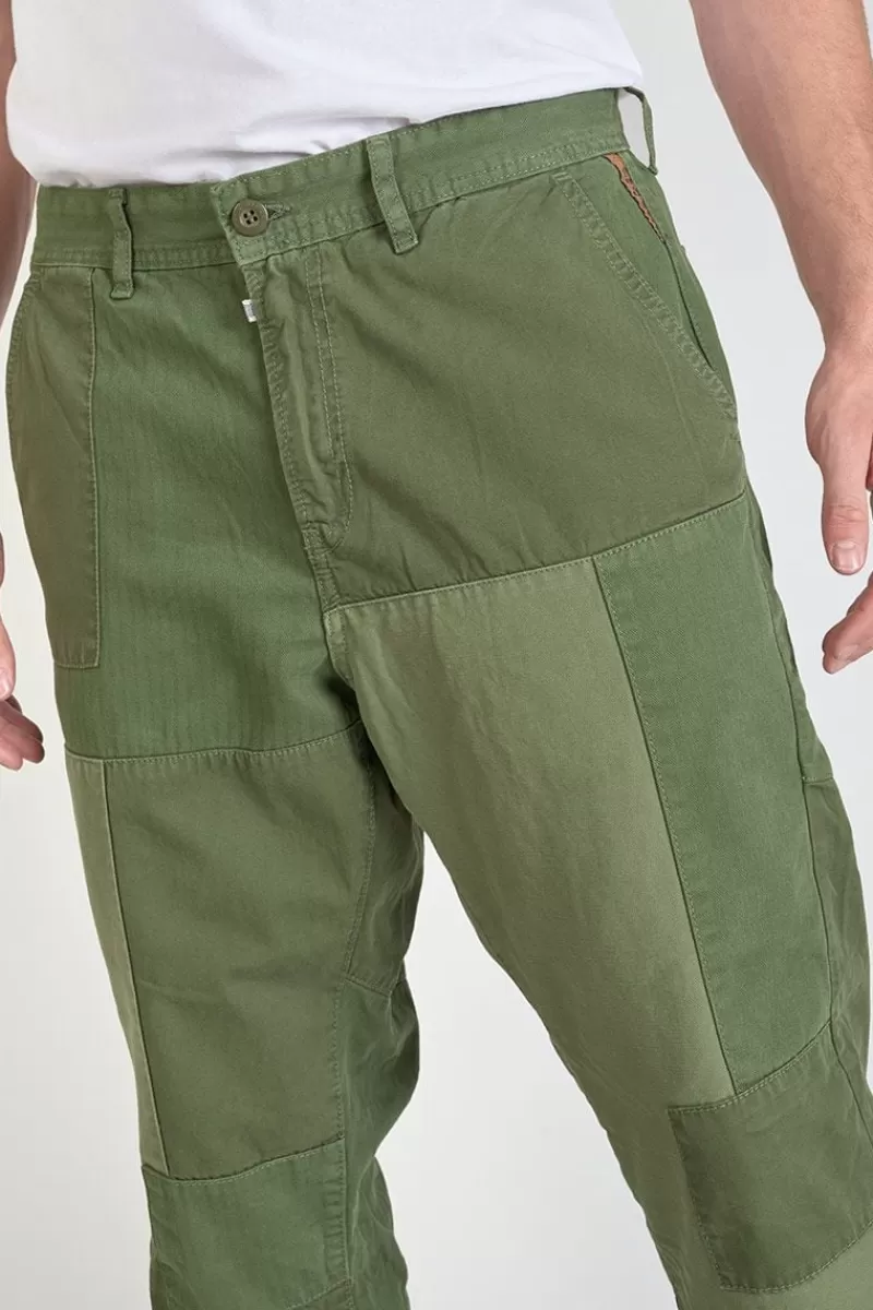 pantalon_loose_mister_kaki_vert_2.webp Le Temps des Cerises Pantalons & Chinos-Pantalon Loose Mister Kaki Vert Khaki