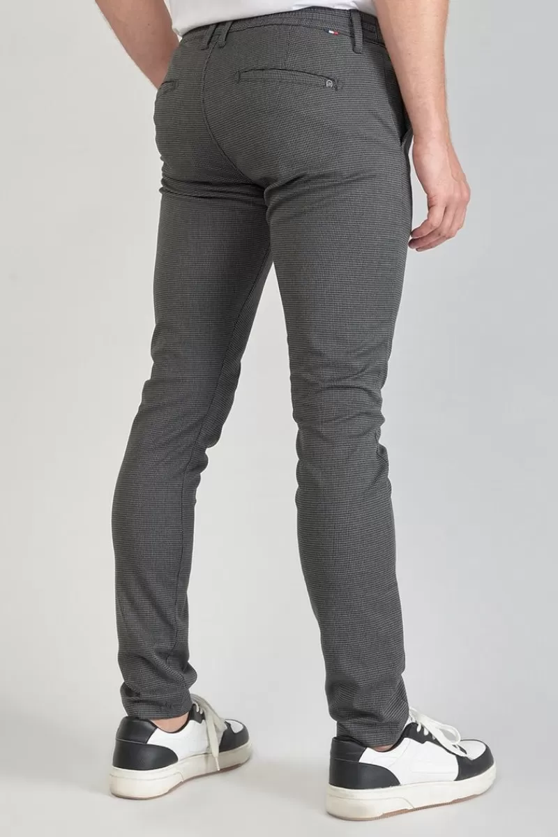 Le Temps des Cerises Pantalons & Chinos-Pantalon Milo A Motif Pied De Poule Gris Grey