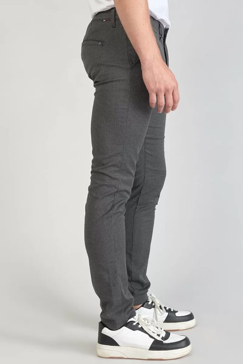pantalon_milo_a_motif_pied_de_poule_gris_4.webp Le Temps des Cerises Pantalons & Chinos-Pantalon Milo A Motif Pied De Poule Gris Grey
