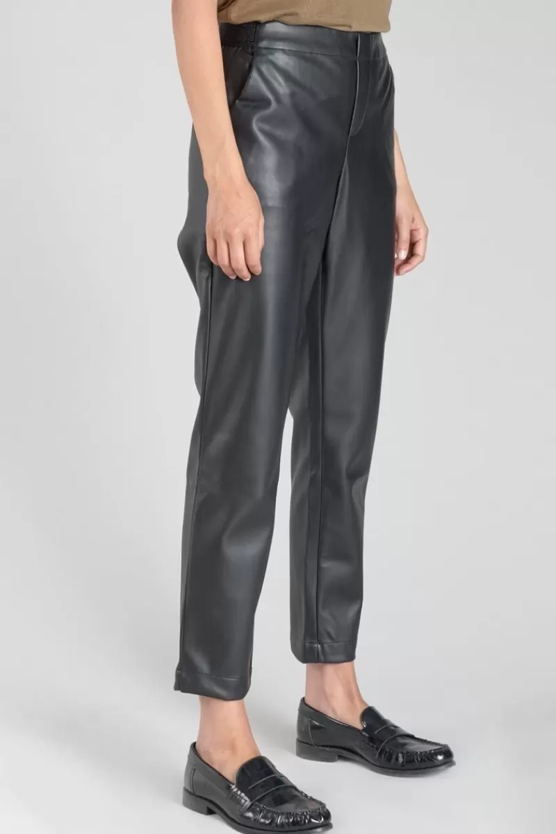 pantalon_mineta_en_simili_cuir_noir_2.webp Le Temps des Cerises Pantalons & Chinos-Pantalon Mineta En Simili Cuir Noir Black