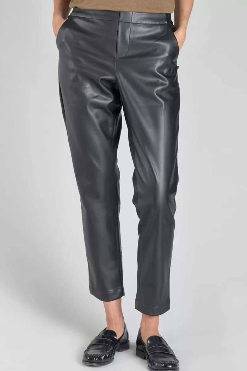 pantalon_mineta_en_simili_cuir_noir_3.webp Le Temps des Cerises Pantalons & Chinos-Pantalon Mineta En Simili Cuir Noir Black