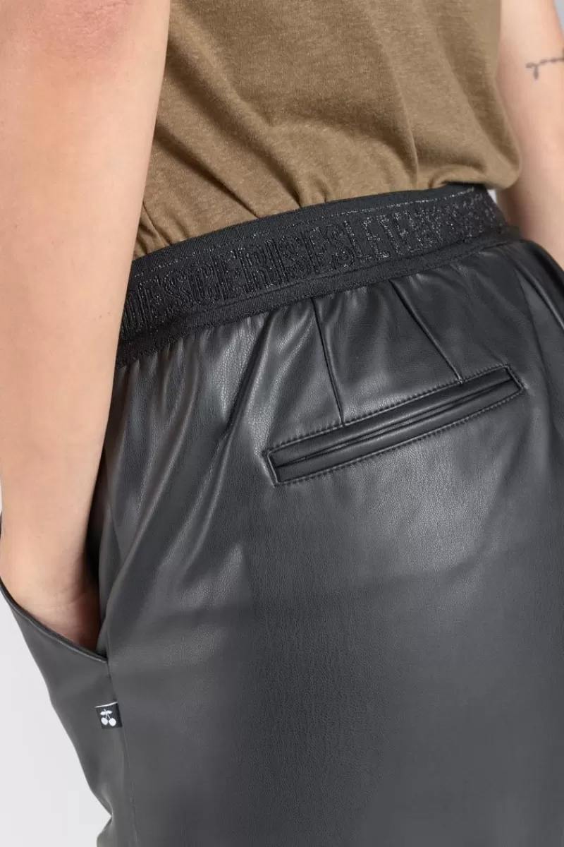pantalon_mineta_en_simili_cuir_noir_5.webp Le Temps des Cerises Pantalons & Chinos-Pantalon Mineta En Simili Cuir Noir Black
