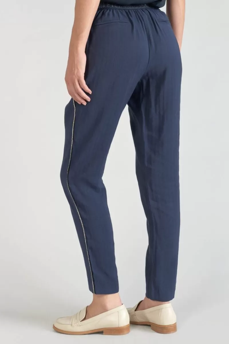 pantalon_reydel_bleu_marine_a_fermeture_asymetrique_6.webp Le Temps des Cerises Pantalons & Chinos-Pantalon Reydel Bleu Marine A Fermeture Asymetrique Midnight