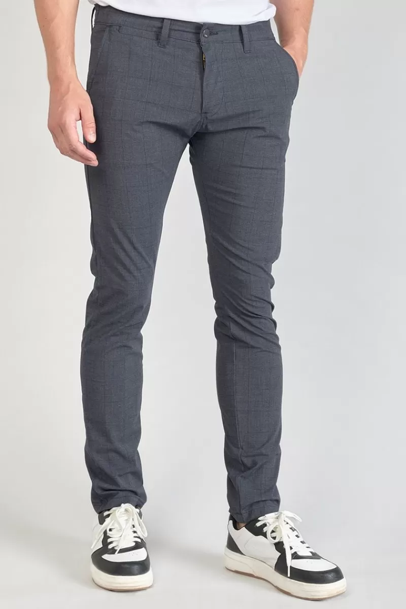 Le Temps des Cerises Pantalons & Chinos-Pantalon Skunk A Carreaux Bleus Blue