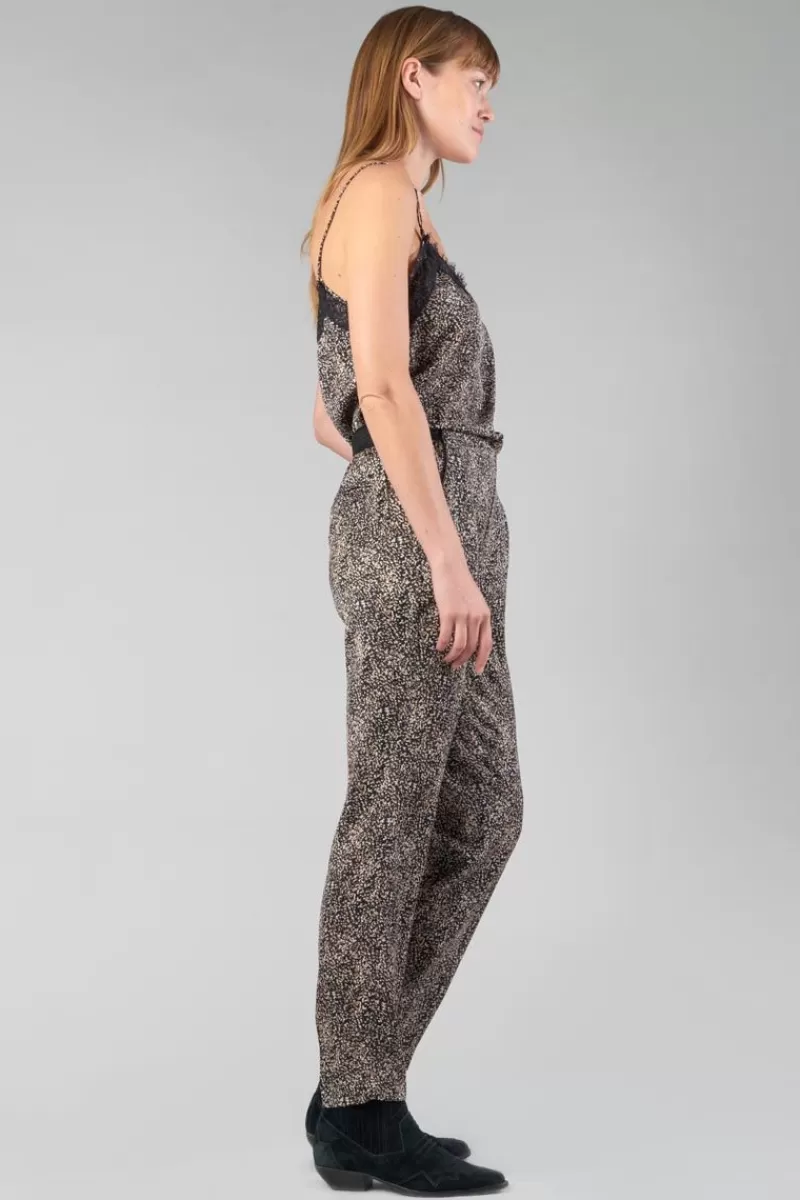 pantalon_tage_noir_a_motif_2.webp Le Temps des Cerises Pantalons & Chinos-Pantalon Tage Noir A Motif Black