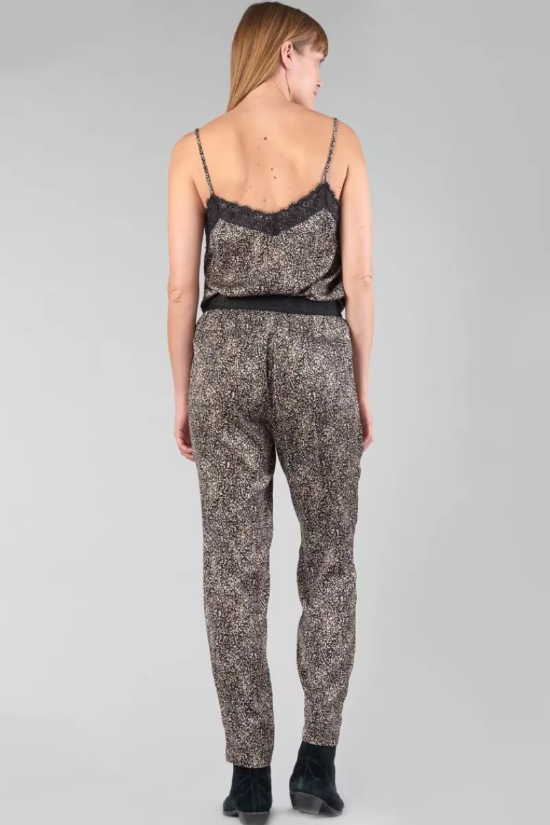 pantalon_tage_noir_a_motif_4.webp Le Temps des Cerises Pantalons & Chinos-Pantalon Tage Noir A Motif Black