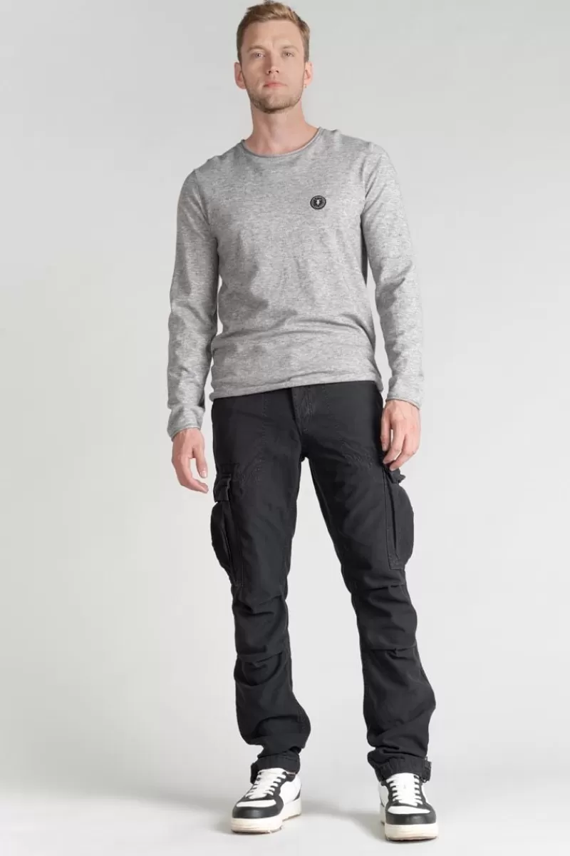 Le Temps des Cerises Pantalons & Chinos-Pantalon Treillis Mirado Noir Black