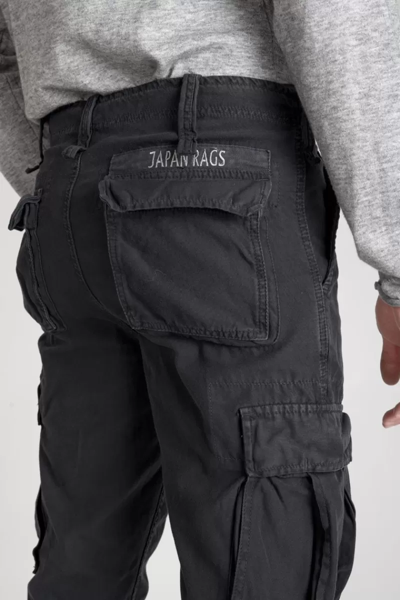 Le Temps des Cerises Pantalons & Chinos-Pantalon Treillis Mirado Noir Black