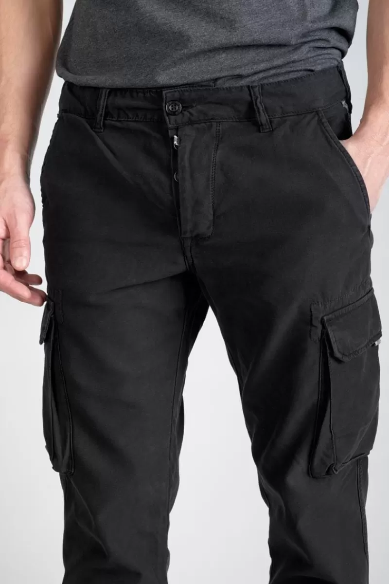 Le Temps des Cerises Pantalons & Chinos-Pantalon Treillis Sami Noir Black