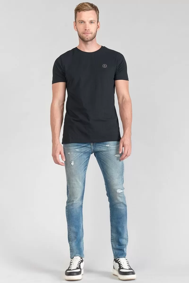 Le Temps des Cerises Coupe Tapered-Perier 900/16 Tapered 7/8Eme Jeans Destroy Vintage Bleu N°4 Blue