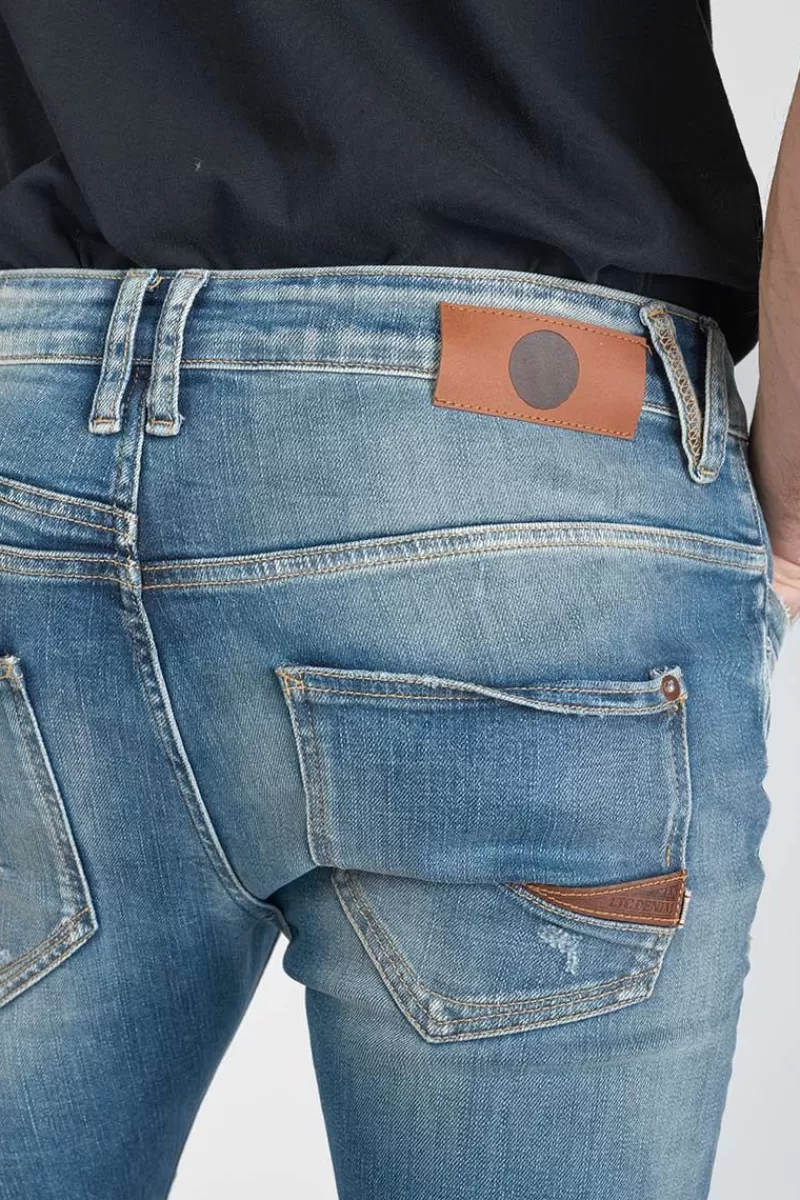 perier__tapered_eme_jeans_destroy_vintage_bleu_n_4.webp Le Temps des Cerises Coupe Tapered-Perier 900/16 Tapered 7/8Eme Jeans Destroy Vintage Bleu N°4 Blue