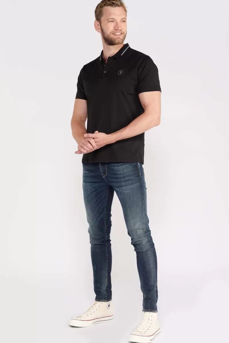 polo_aron_noir_2.webp Le Temps des Cerises T-Shirts & Polos-Polo Aron Noir Black