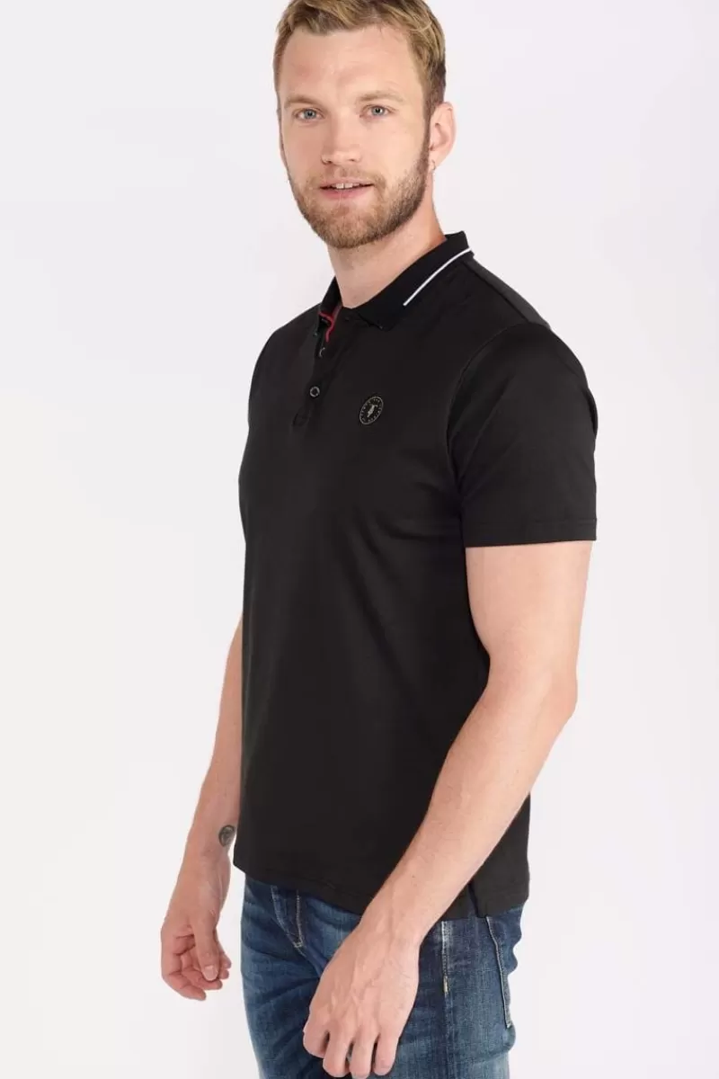 polo_aron_noir_5.webp Le Temps des Cerises T-Shirts & Polos-Polo Aron Noir Black