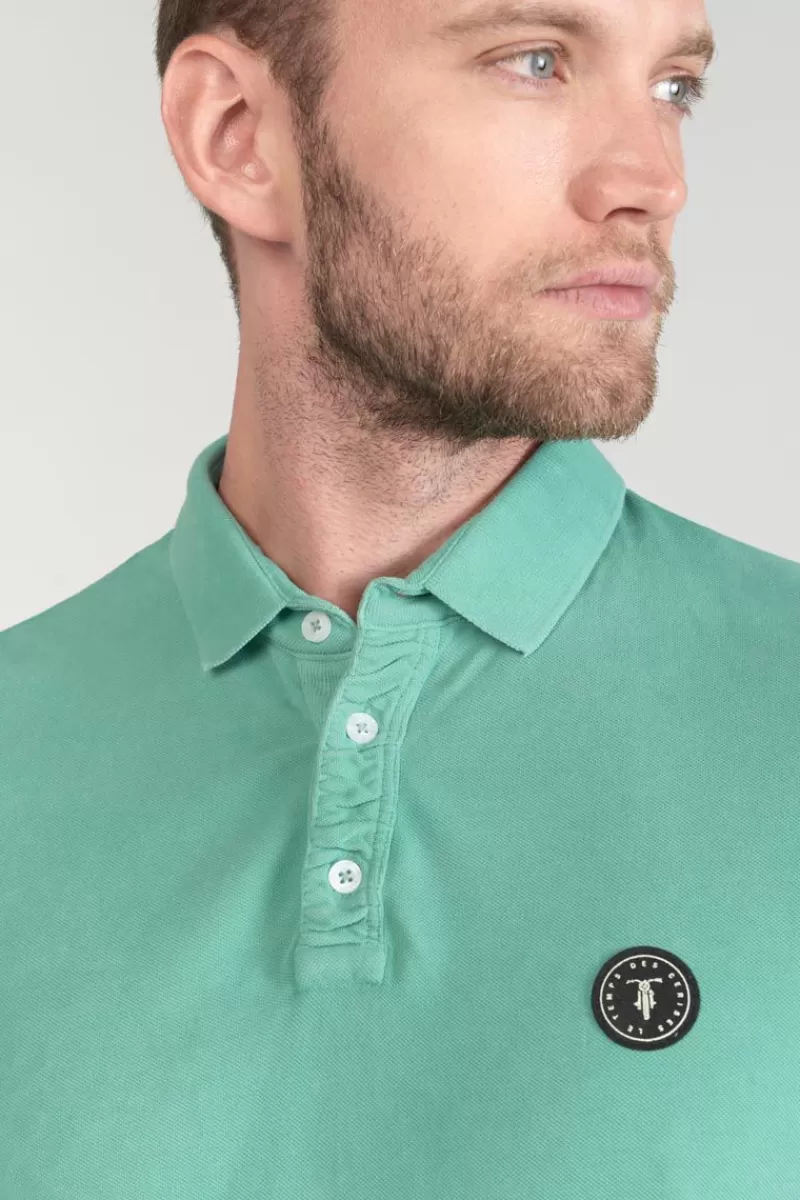 polo_dylon_vert_deau_2.webp Le Temps des Cerises T-Shirts & Polos-Polo Dylon Vert D'Eau Oil