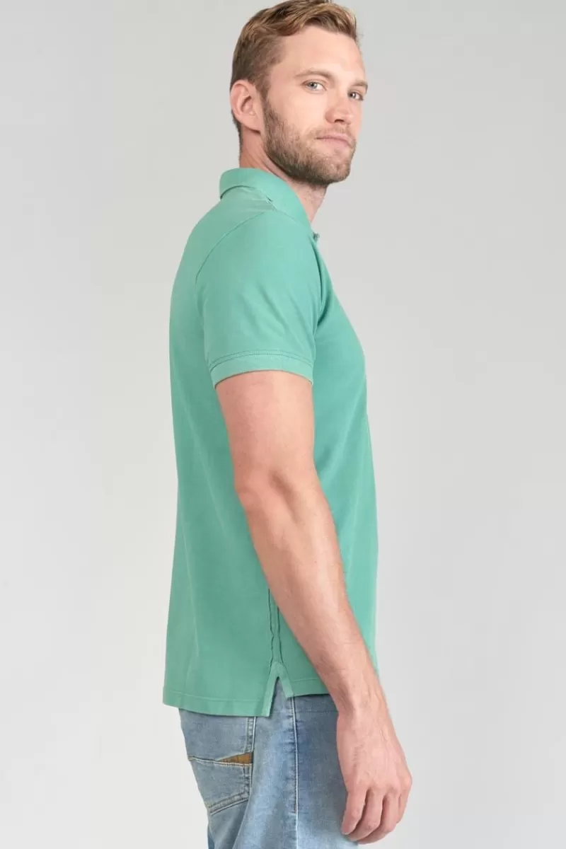 polo_dylon_vert_deau_4.webp Le Temps des Cerises T-Shirts & Polos-Polo Dylon Vert D'Eau Oil