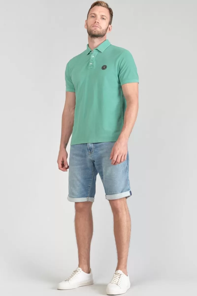polo_dylon_vert_deau_5.webp Le Temps des Cerises T-Shirts & Polos-Polo Dylon Vert D'Eau Oil