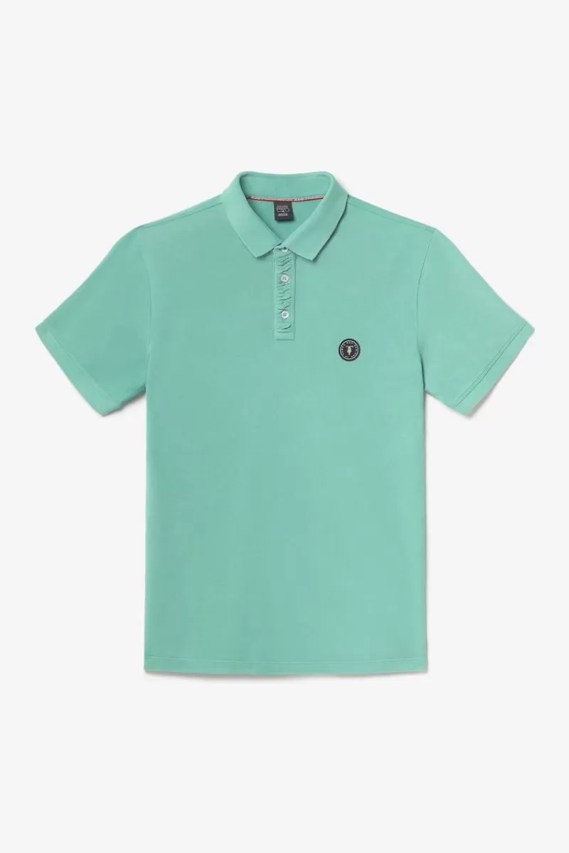 polo_dylon_vert_deau_6.webp Le Temps des Cerises T-Shirts & Polos-Polo Dylon Vert D'Eau Oil