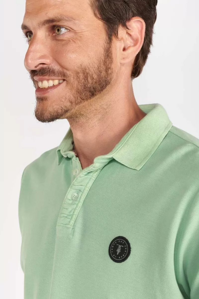 polo_dylon_vert_menthe_2.webp Le Temps des Cerises T-Shirts & Polos-Polo Dylon Vert Menthe Mist