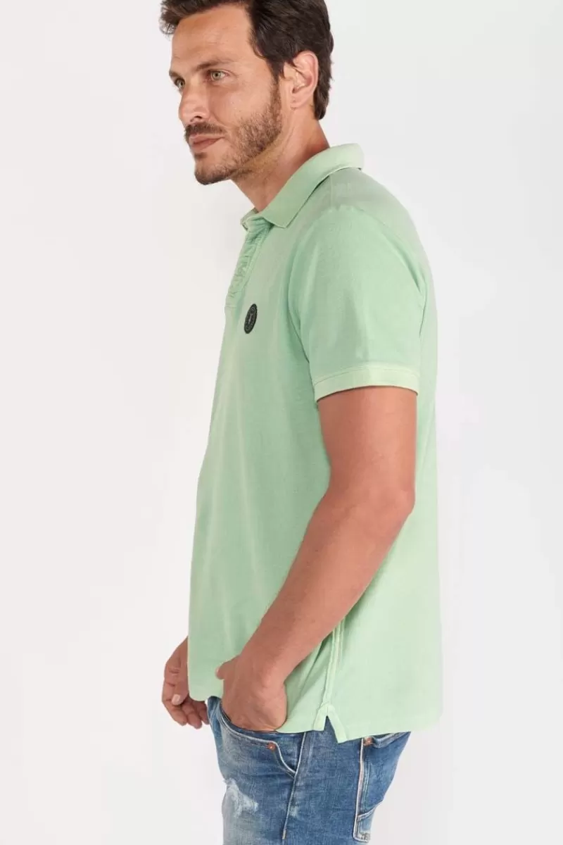polo_dylon_vert_menthe_4.webp Le Temps des Cerises T-Shirts & Polos-Polo Dylon Vert Menthe Mist
