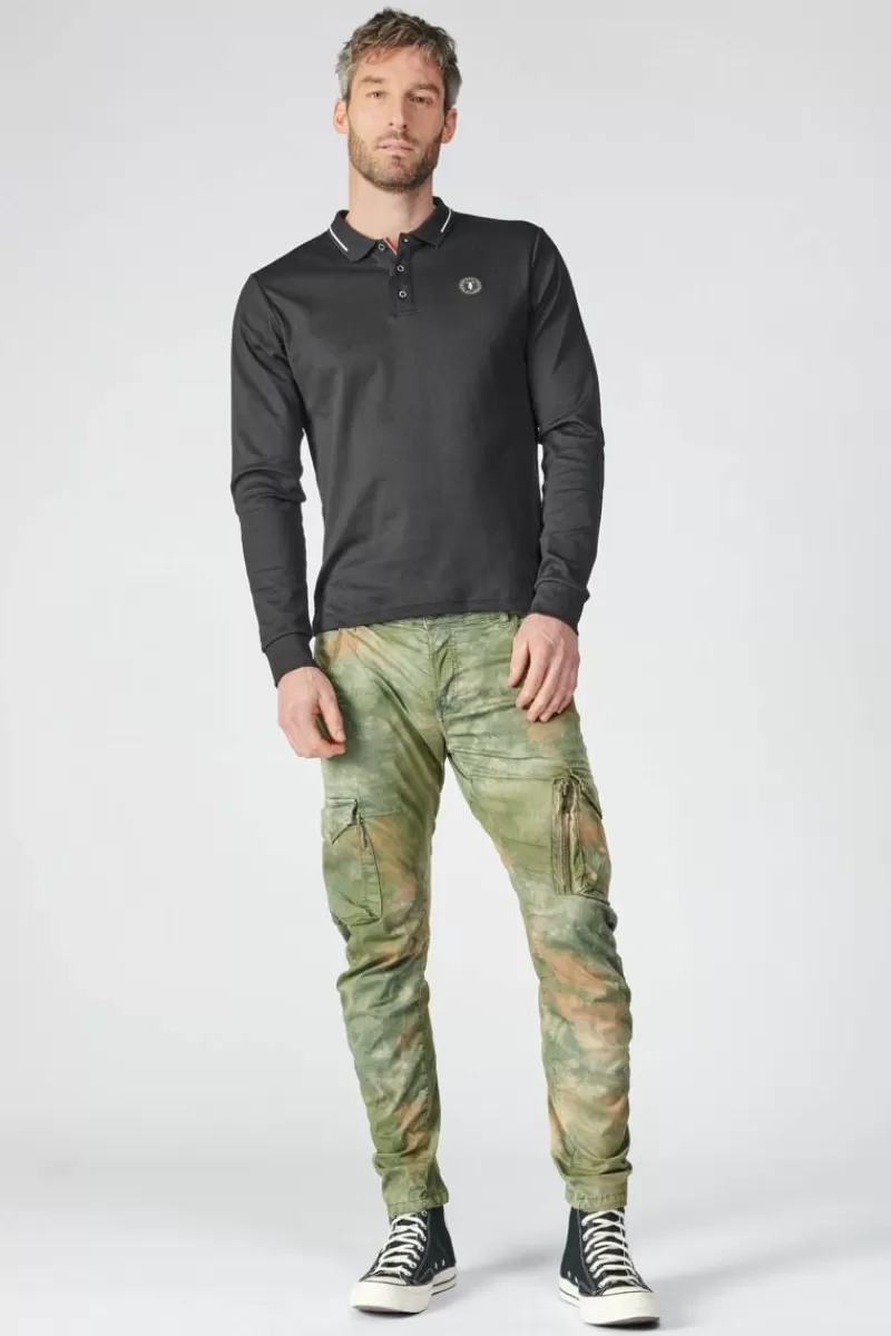 polo_manches_longues_ronan_noir_2.webp Le Temps des Cerises T-Shirts & Polos-Polo Manches Longues Ronan Noir Black