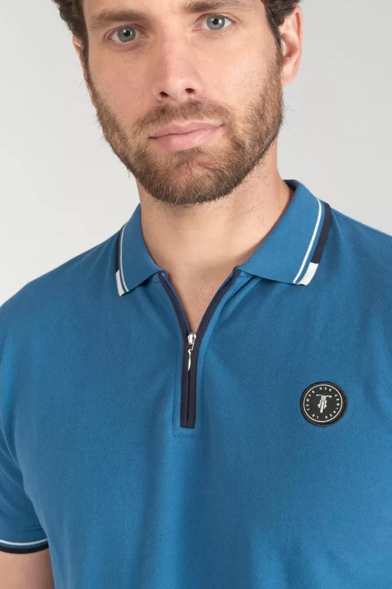 polo_mota_bleu_petrole_2.webp Le Temps des Cerises T-Shirts & Polos-Polo Mota Bleu Petrole Raf