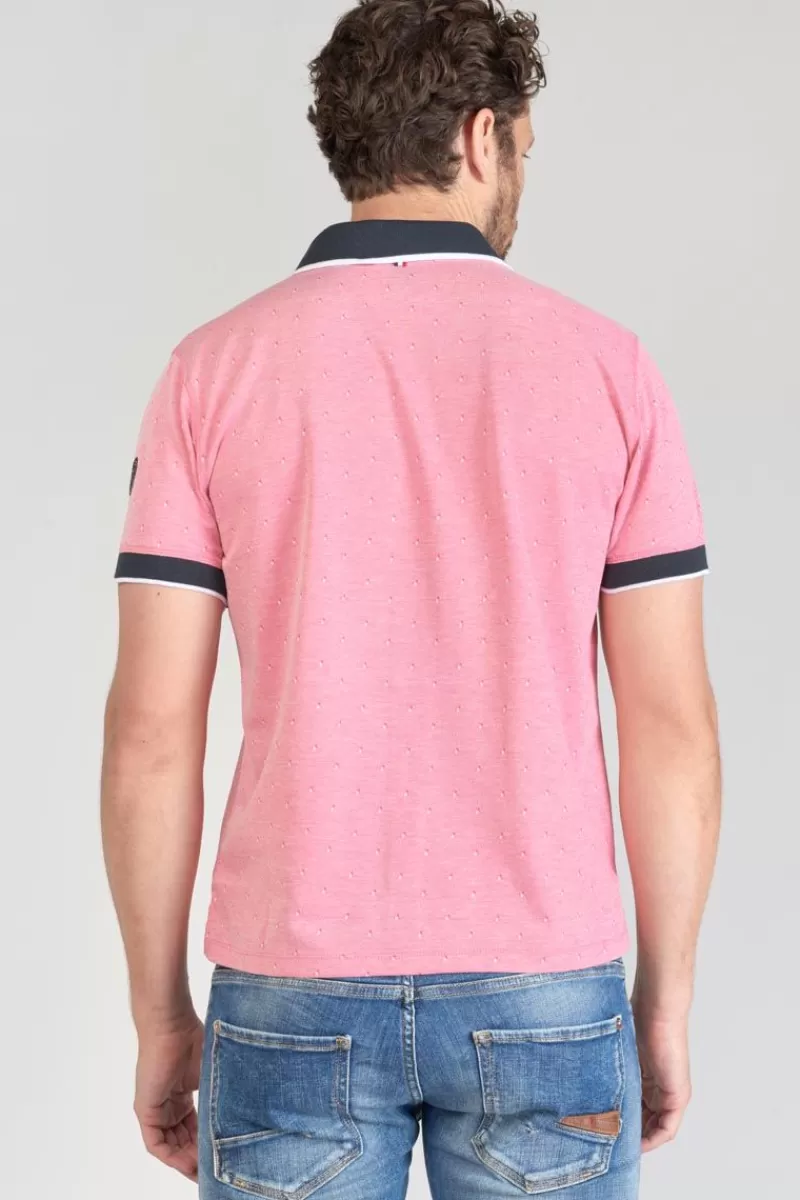 polo_novil_en_jacquard_rose_2.webp Le Temps des Cerises T-Shirts & Polos-Polo Novil En Jacquard Rose Pink