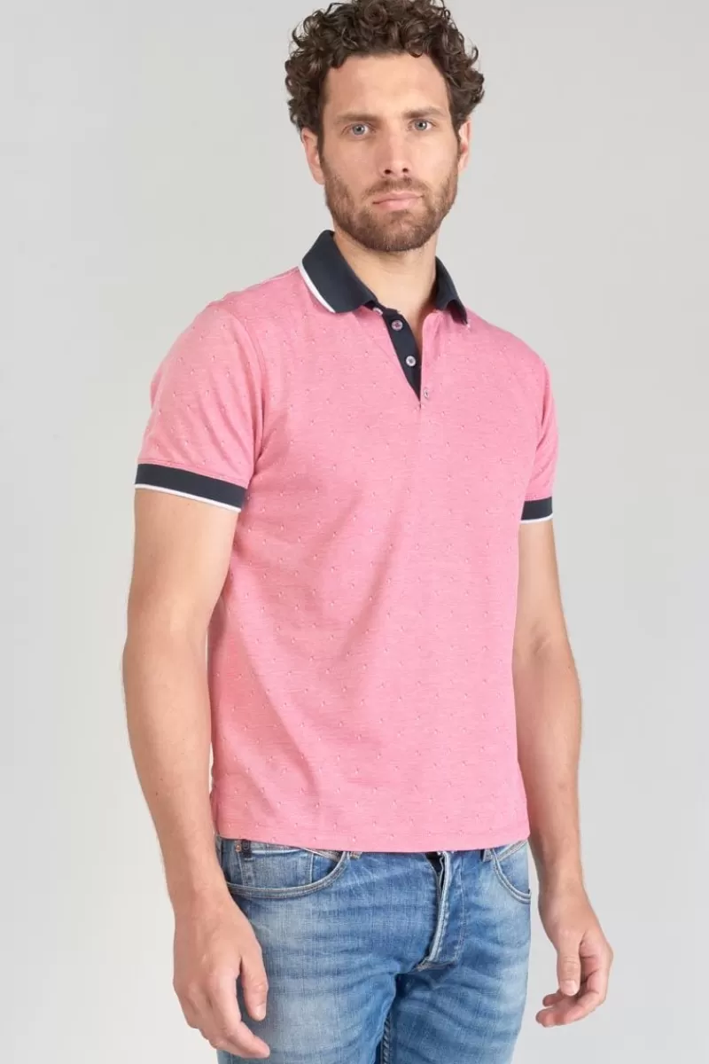 polo_novil_en_jacquard_rose_4.webp Le Temps des Cerises T-Shirts & Polos-Polo Novil En Jacquard Rose Pink